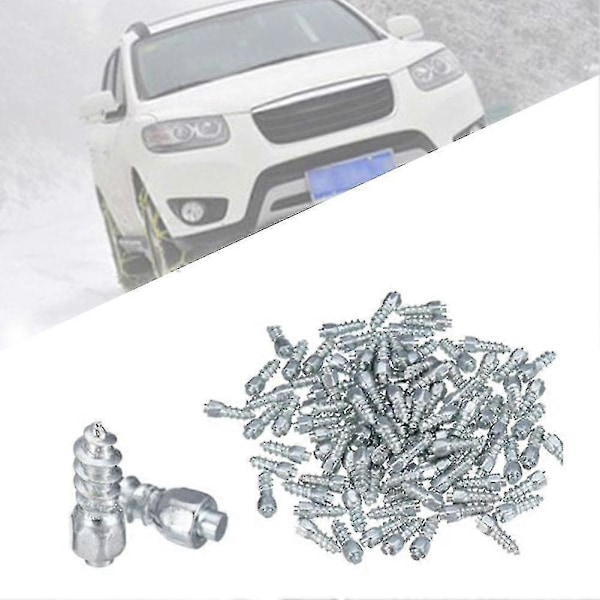 200 stk 4x12mm Lugs Snøskruer Dekk Pigger Anti Skli Fall For Bil Motorsykkel Sykkel  (FMY)