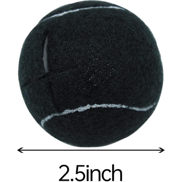 4 stk. Forudskårne Tennisbolde til Møbelben og Gulvbeskyttelse, Heavy Duty Langtidsholdbare Filtpuder Glidebetræk (FMY) Black