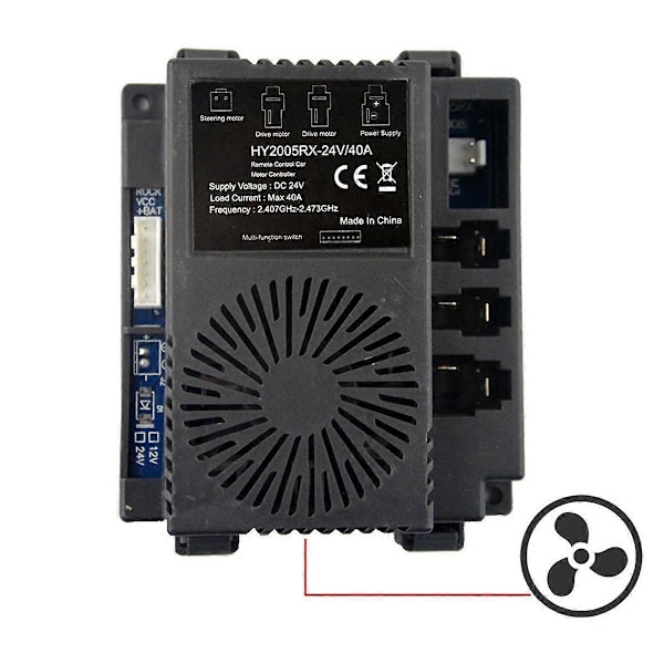 \"Elektrisk mottaker for barnekjøretøy, for elektriske kjøretøydeler for barn HY2005RX,C\" (FMY) Black