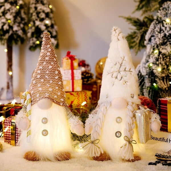 Gnome Christmas Ansiktsløs dukkelys God julepynt til hjemmet 2023 julepynt jul Navidad Natal gaver nyttår (FMY) 1