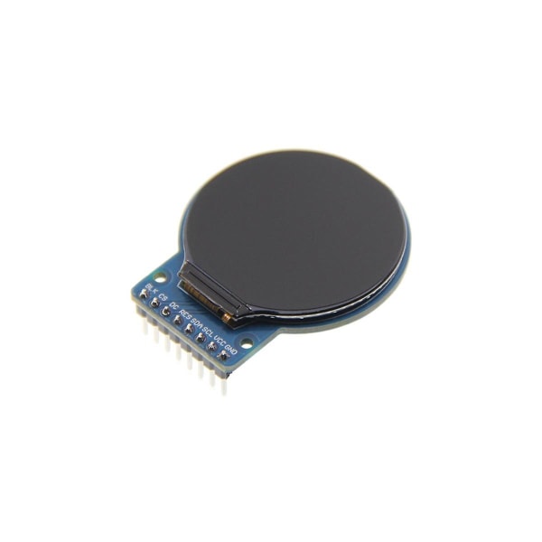 1,28 tuuman Ips koko näkymä Tft-näyttö LCD-näyttö Spi-sarjaportti pyöreä näyttö 240x240 resoluutio Colo (FMY) black blue