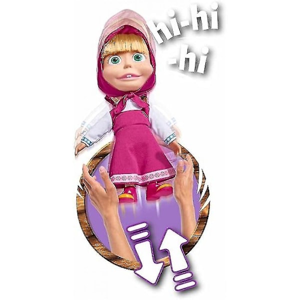 Dukke Rist og Lyd Interaktiv Dukke, Flerfarget, for Barn Søt Plushie Gave til Jenter Gutter[hs]  (FMY)