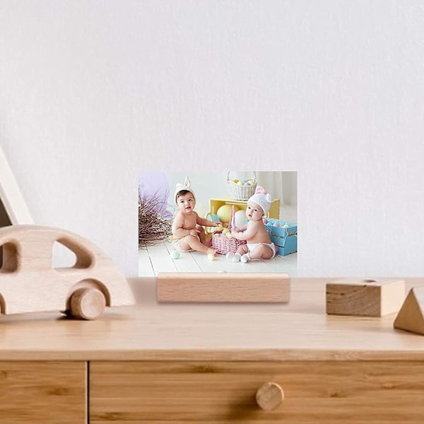 20 Pakke Rektangulære TrækortHoldere Til Bryllupsfest Bordnummerholder Bordkort Holdere Fotoholdere Fotos Prismærker (7 X 2,3 X 1,7 cm) (FMY)