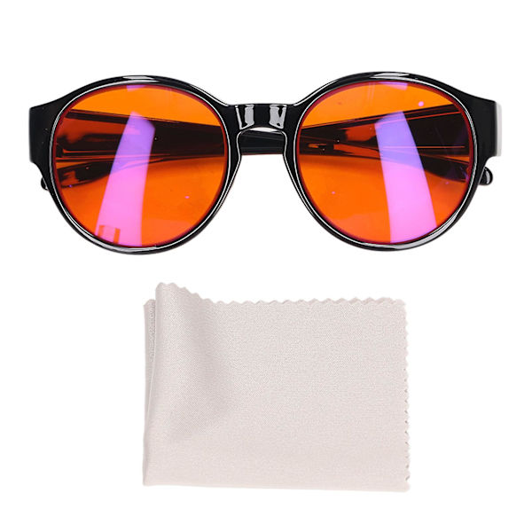 Sininen valoa estävät lasit Tehokas ammattimainen suodatin Estä pelaamisen väsymys Häikäisy Uv Silmien rasitus  (FMY) Round Glasses Lenses