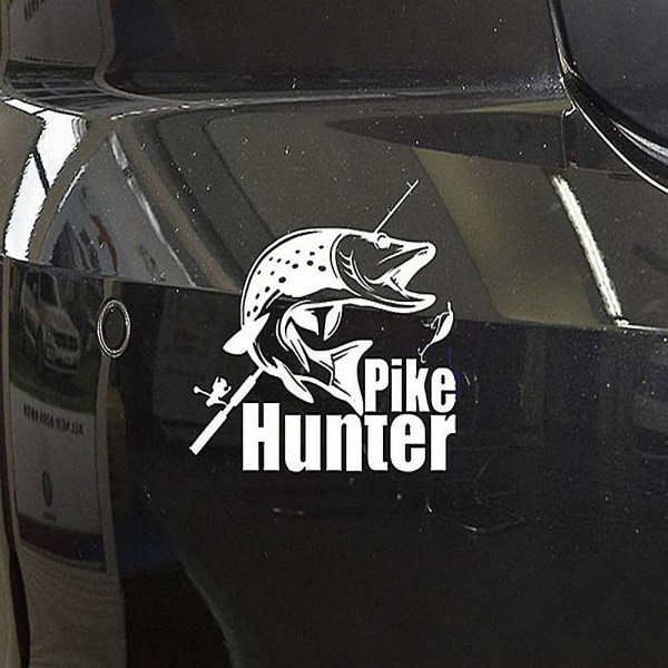 Pike Hunter Fishing Hood Bakluke Sidevindusdekor Car Truck Sticker Decoration (FMY)