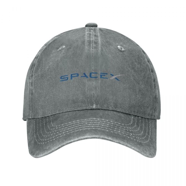 Pesty Denim Spacex Space X Logo Elon Musk Baseball-lippis Kesä Snapback Cowboy  (FMY) Gray