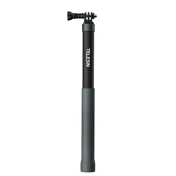 1,2 m kolfiber Selfie Stick Monopod indragbar med 1/4 skruv för actionkamera (FMY)