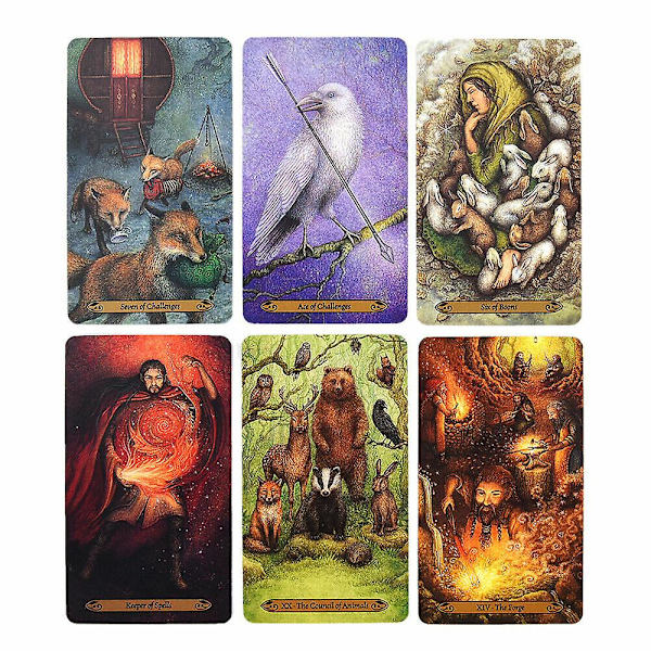 Forest of Enchantment Tarot 78-kortsstokk Engelsk skogen er full av magi  (FMY)