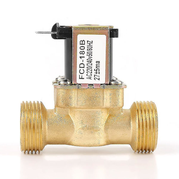 G3/4 2-veis vanninntak N/C normalt lukket elektrisk magnetventil AC 220/240v Fcd-180b  (FMY)