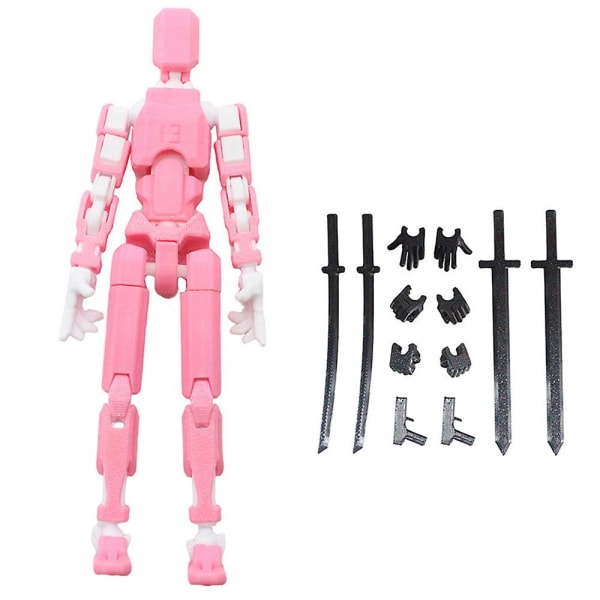Titan 13 Action Figur T13 Action Figur 3D Printed Multi-Jointed Movable Lucky 13 Action Figur Nova 13 Action Figur Dummy (FMYED) Pink