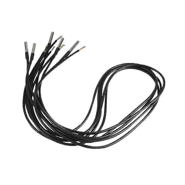 10 st Vattentäta Ds18b20 Temperatursensorer, Digital Temperatur Termisk Kabeltemperatur (-55- +  (FMY)