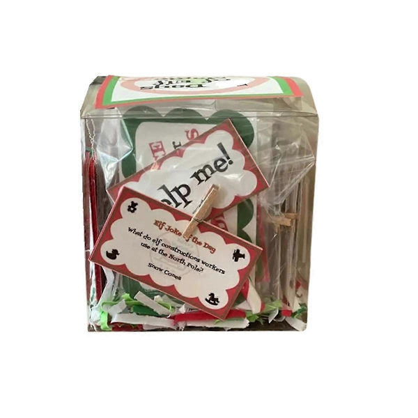 Elf Kit 30 Dage Jul, Sjove Elf Aktiviteter, Elf Rekvisitter, Elf Julekit, Nedtælling Sjove Jul (FMY) As shown