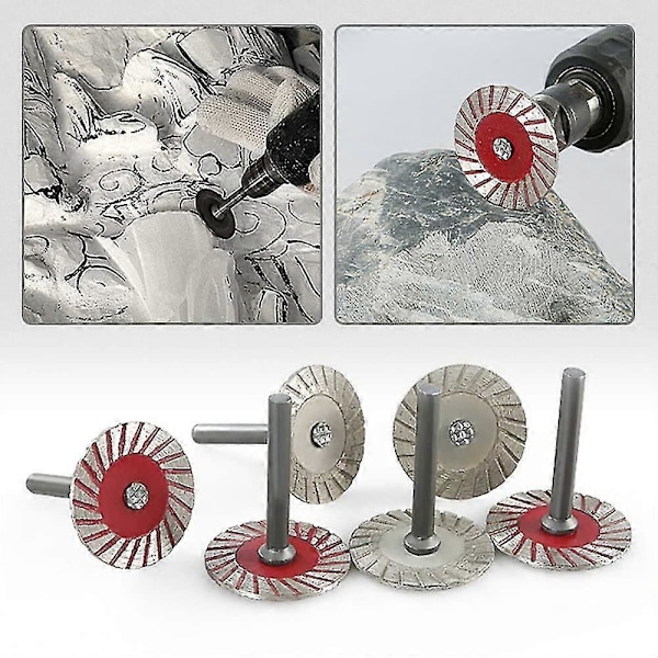 40 mm timanttiterä 6 mm varrella, katkaisulaikka kaiverrukseen ja laattojen, graniitin, marmorin ja keramiikan leikkaamiseen (FMY) Wear-resistant - sharp 10pcs