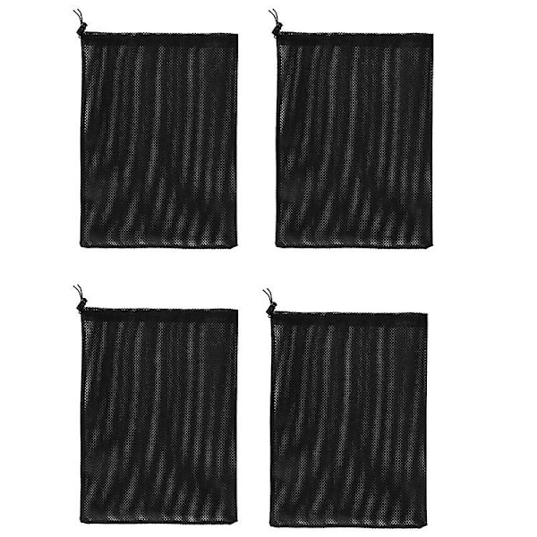 4 stk pumpebarrierepose dam pumpefilter netting svart mediabag pumpe mesh bag for dam biologisk  (FMY) black