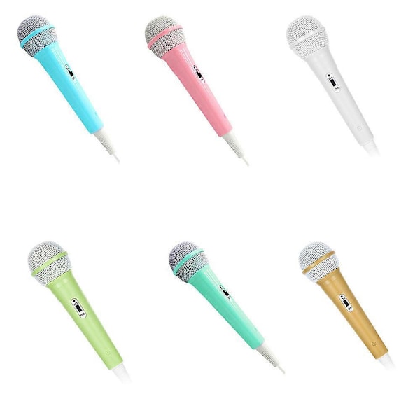 2023 Ny Trådbunden Karaoke Mikrofon för Barn Flickor Pojkar Handhållen Dynamisk Mikrofon, Karaoke Högtalare för Barn Småbarn Mikrofon för Sång Green