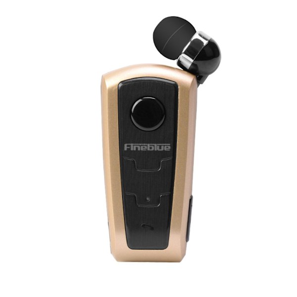 1 st Fineblue F910 Trådlös Hörlur Mini Vibrationspåminnelse ABS Bluetooth 4.0 Infällbar Praktisk Headset för Löpning Golden