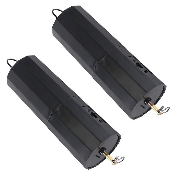 2 st. Vindspinnare Motor Hängande Display Motor Batteridriven Roterande Motor Flerfunktions för Wi  (FMY) Black