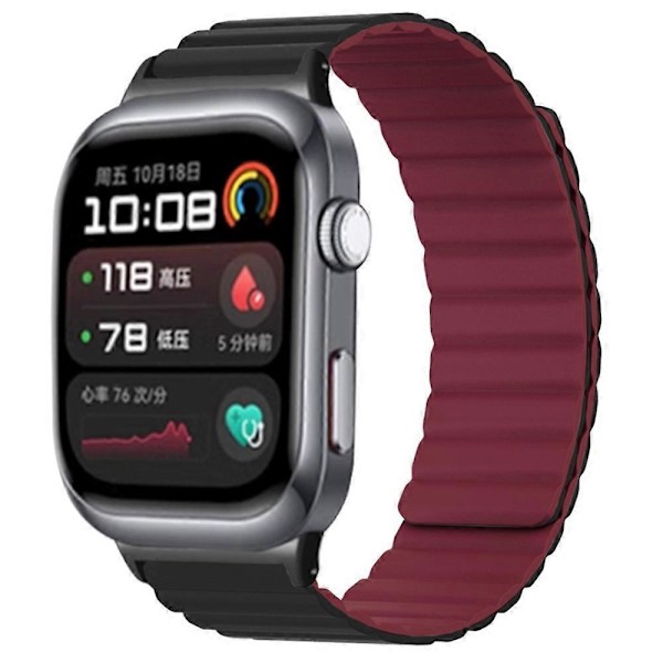 Silikonarmband med magnetiskt spänne för Huawei Watch D2 - Grå Gul (FMY) Multicolor Black Wine Red