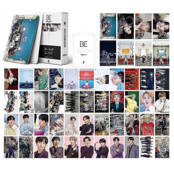 54st/kartong Kpop Bts Lomo Set Album Mini Fotokort Vykort Bangtan Boys Collective (FMY) White