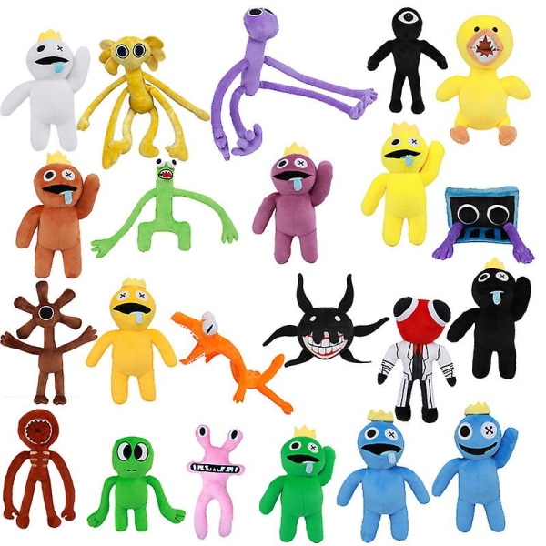 30 cm Rainbow Friends Plys legetøj tegneseriespil karakterdukke (FMYED) Big Eyed Monster 1pc