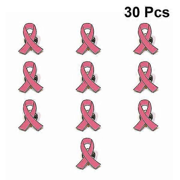 30 stk. Pink Sløjfe Badge Broche Kreativ Jern Revers Nål Delikat Badge Broche Til Kvinder Dame Piger Madam Pink (FMY)