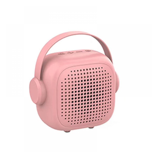 Bluetooth-høyttaler - Trådløs liten Bluetooth-høyttaler, bærbare høyttalere for hjemme/utendørs/reiser, kompatibel med Iphone Samsung (rosa) (FMY)