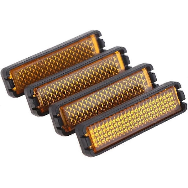LDA Get Fresh 4-pack, Set med cykelpedalreflektorer för säkerhet vid nattcykling, reflekterande cykeltillbehör