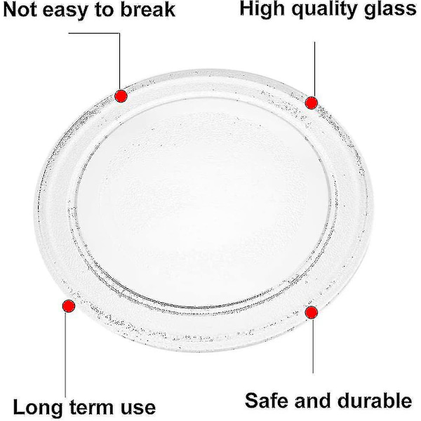 24,5 cm Y-formet Mikrobølgeovn Drejeskive Mikrobølgeovn Bakke Drejeskive Glasbakke Glas Drejeskive (FMY)