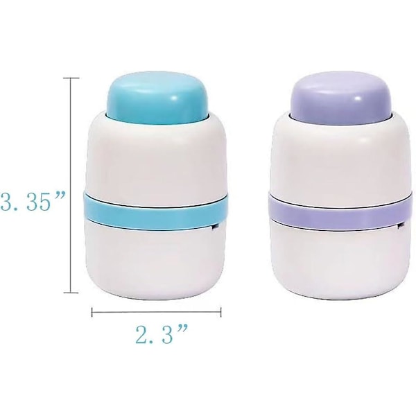 SDIGV Pillerkutter, 1/4 Dela, 1/2 Dela Robust Tablettkutter, Dold Blad, Perfekt för att Skära Vitaminer, Tabletter (Blå)  (FMY) Purple