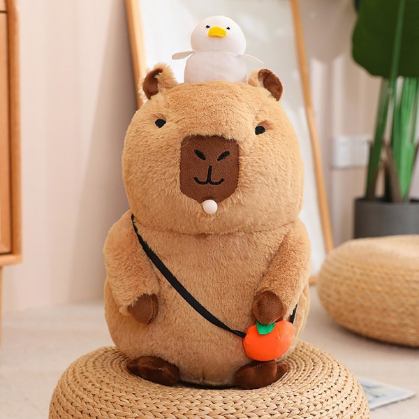 Kawaii Capybara Plys Legetøj Udstoppet Dukke Kreativ Sød Simulation Udstoppet Legetøj Til Børn Piger Gave Dekoration Samling (FMYED) 20cm A