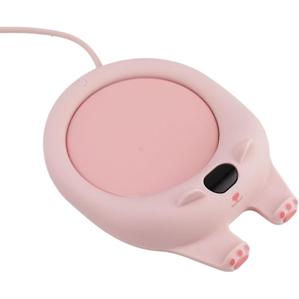 Kaffemuggvärmar, Söt Katt Smart Dryckesvärmare Med 3 Temperaturer, Elektrisk Koppvärmare Automatisk Avstängning För Keramiska Koppar Mjölk Glas (FMY) pink
