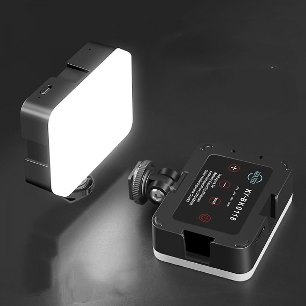 Camera Fill Light, LED Video Light Dæmpbar, Portable Light Photography Genopladelig, til studie, livestreaming, videokamera Shooting Light (FMY)