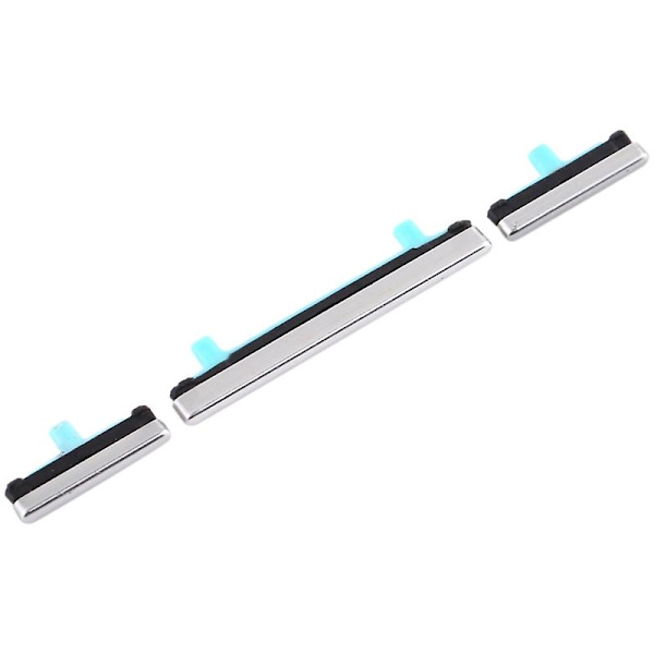 For Samsung Galaxy S8 G950/S8+ G955 3 stk/sett OEM På/Av og Volum Sideknapper (FMY) Silver Samsung Galaxy S8