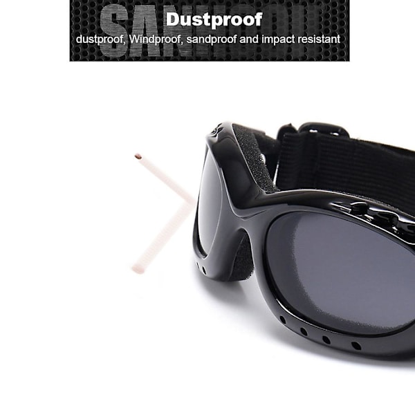 Nya snowboarddammsäkra solglasögon motorcykel skidglasögon linsram glasögon utomhus sport vindtäta glasögon glasögon  (FMY) Black