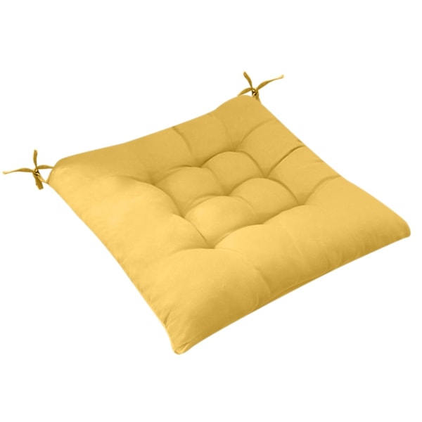 Ensfarget stolsete pute Yellow E