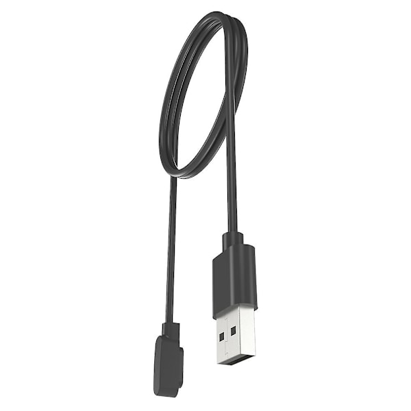 For QCY Watch GTC/Watch WA22GTCA USB 60CM Kabel Magnetisk Ur Ladekabel Ladestation - Sort  (FMY)