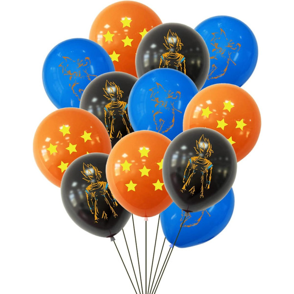 15 st söta anime festdekorationsballonger, latexballong, anime-temafesttillbehör, kawaii födelsedagsfestballonger (FMY)