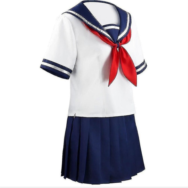 Anime Yandere Simulator Ayano Aishi Cosplay Kostymer Jente Skole Jk Uniform Kvinner Kjoler Komplette Sett  (FMY) Wig XL