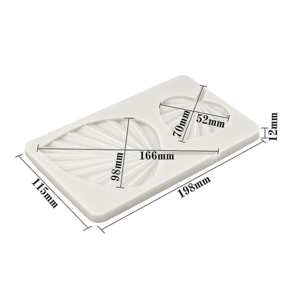 Lehden muotoinen silikoninen suklaamuotti 3d Fondant-kakku muotti Keittiötyökalut Koriste  (FMY)