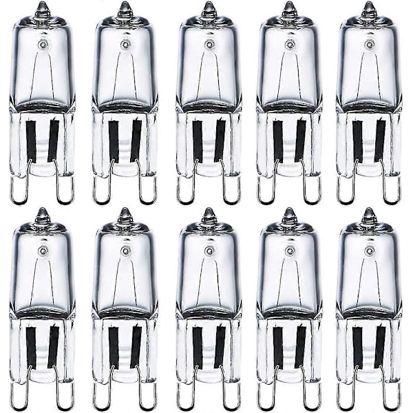 G9 Halogenlampor 28w (29w) 230v 2800k Varmvit Dimbar, G9 Kapsellampor För Kronljuskronor, Vägglampor, Bordlampor, 10-pack (FMY)