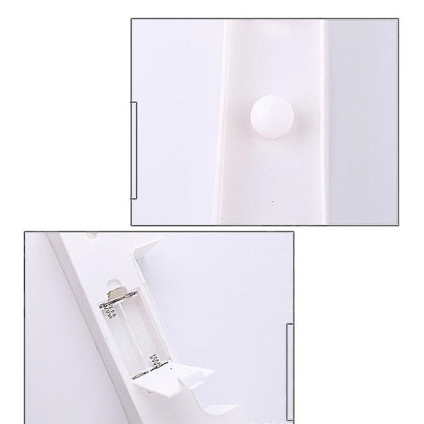 22cm LED-belyste tall i hvitt 0-9 Bryllup Bursdagsfest Batteridrevet Lampe (FMY) Number 5