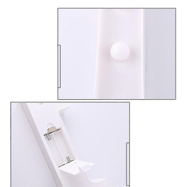 22cm LED Lysende Tal Hvide 0-9 Bryllup Fødselsdagsfest Batteridrevet Lampe (FMY) Number 0