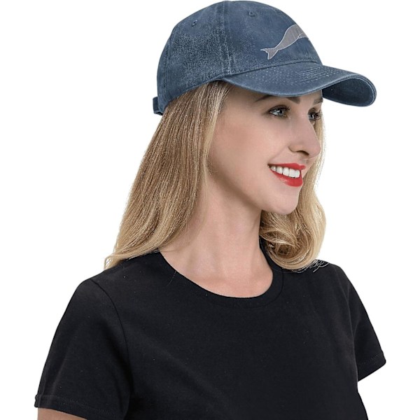 Jumping Dolphin Baseball Cap Justerbar Casual Vaskbar Solhat til Mænd Kvinder Unisex Sport Hat Peaked Cap bp-3222  (FMY) color889