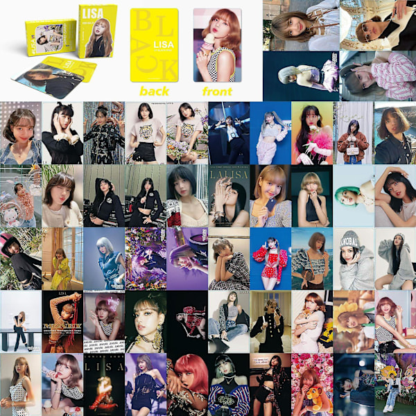 Kpop Bp valokuvat 54 kpl Bp Lomo-kortit Blackpink-kortit Lisa Jennie Jisoo Rose  (FMY) Lisa