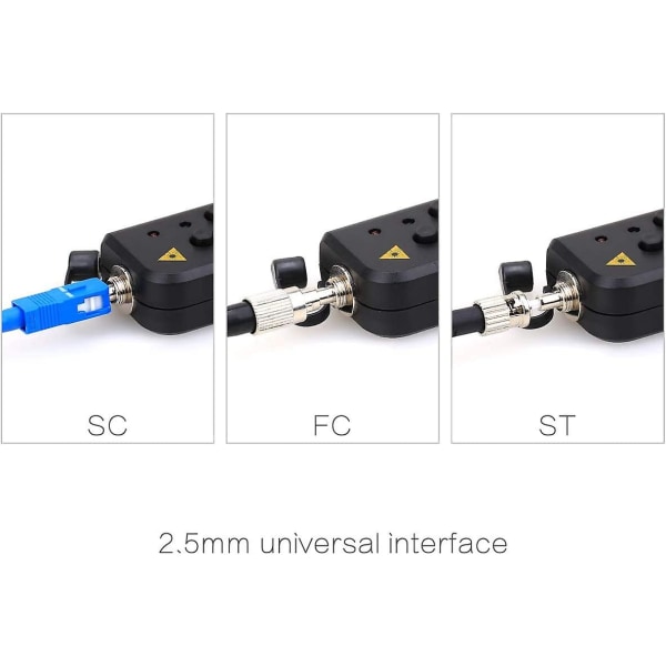 30 km Ftth Mini Visuell feilsøker Vfl Universalkontakt Fiberoptisk kabeltester Utstyr for kabel-tv Telecom Engineering Vedlikehold