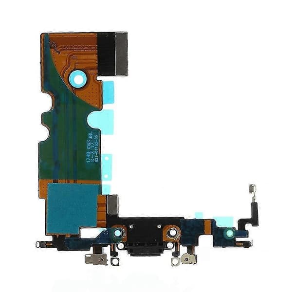 Tail Plug For Iphone Se (2020) Oem Demontering Dock Connector Ladeport Flex Kabel Erstatning - (FMY) Black