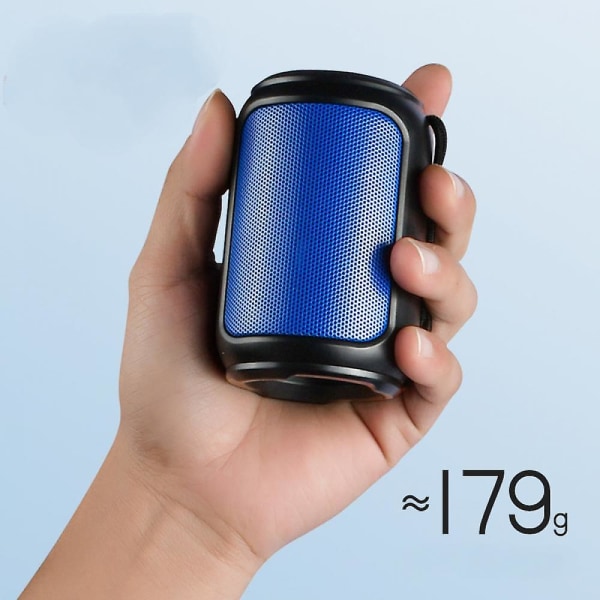 Bluetooth 5.0 5w trådlösa högtalare - ladda högtalare för högre volym och längre livslängder Sea (blå) (FMY)