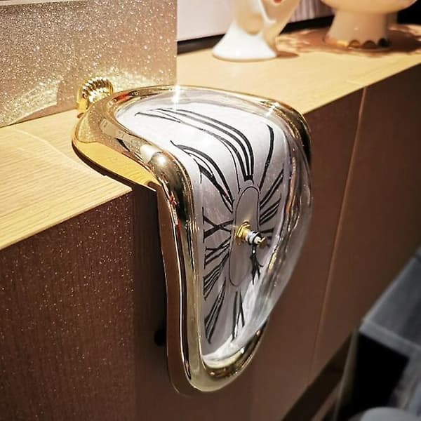 Smältande Klocka Vridet Ur (FMY) silver