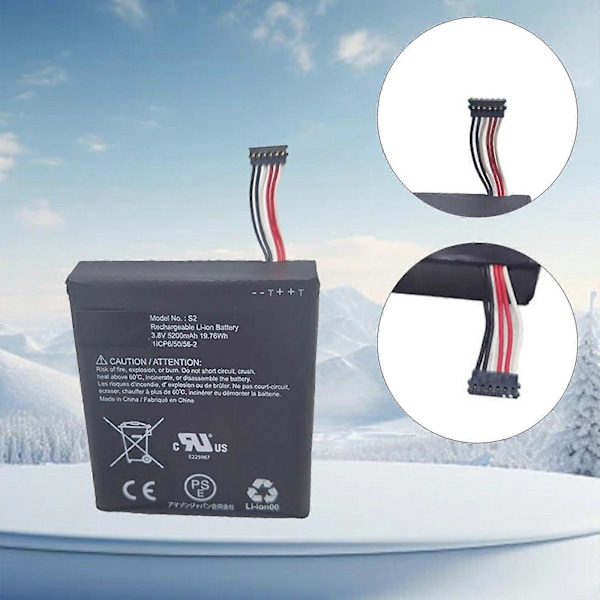Passer til Ring Video Dørklokke S2 Batteri Elektronisk Dørklokke Katteøje Batteri (FMY)