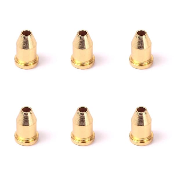 6 stk. Guld Guitar Montering Ferrules Stål Bøsninger Elektrisk Guitar Tilbehør  (FMY)